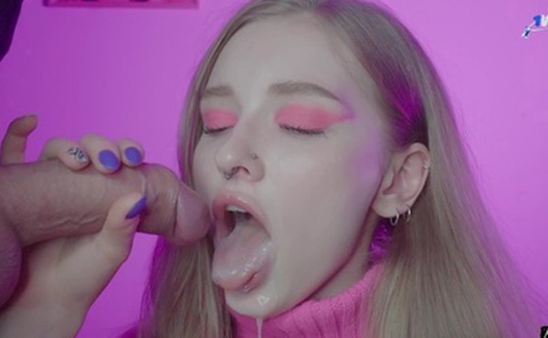 Close Up Blowjob Gentle and sensual blowjob with cum in mouth  [Dolly Rud]